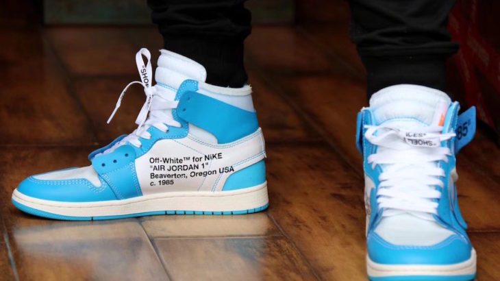 【2018/07/16UNDEFEATEDで再販!】OFF-WHITE × NIKE AIR JORDAN 1 UNC