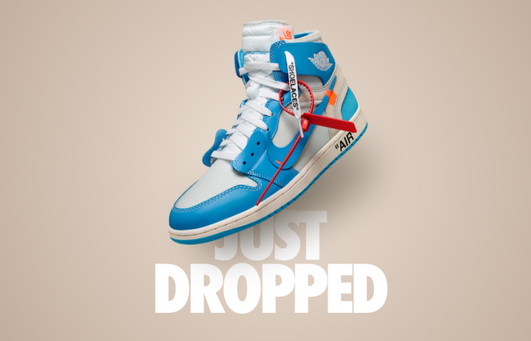 2018/07/16UNDEFEATEDで再販!】OFF-WHITE × NIKE AIR JORDAN 1 UNC ...